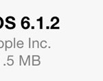 iOS6.1.2リリース、早速インストールしてみた